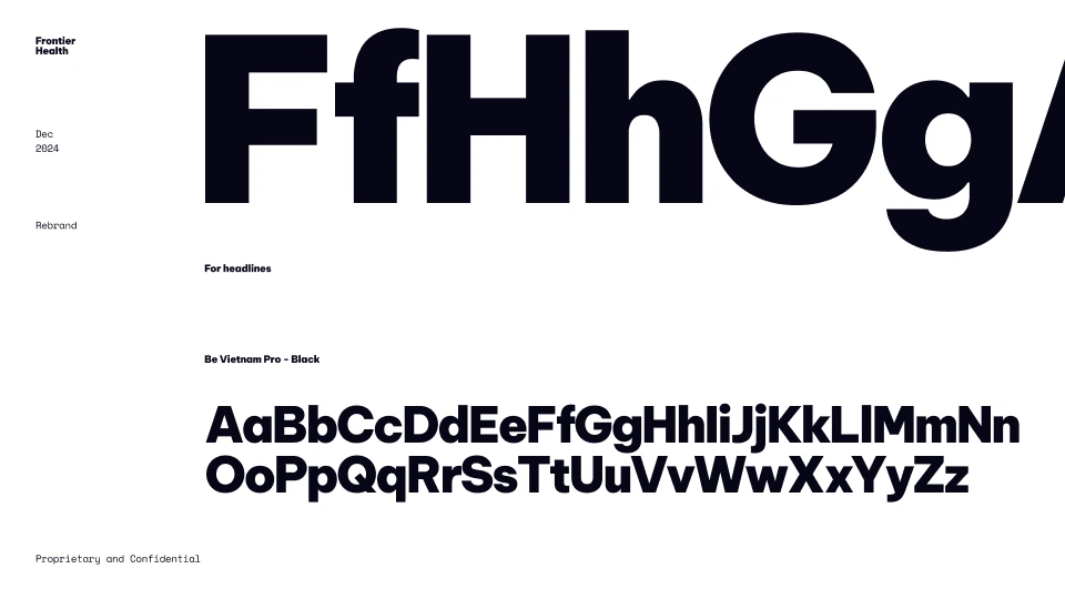 Brand guide, typography
